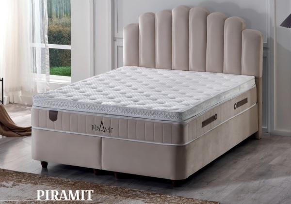 Piramit Boxspring – Pluche Zachtheid & Hoog Comfort