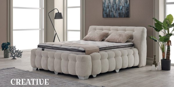 Creatief Comfort Boxspring – Satijn Luxe & Temperatuurbalans