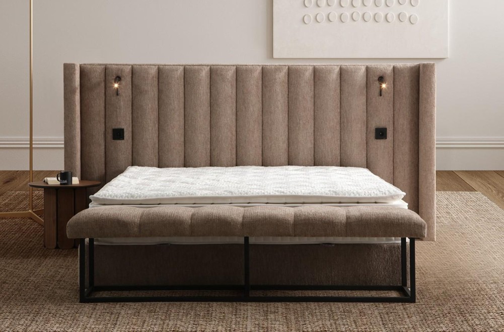 Crown Boxspring – Majestic Design met Geïntegreerde Verlichting