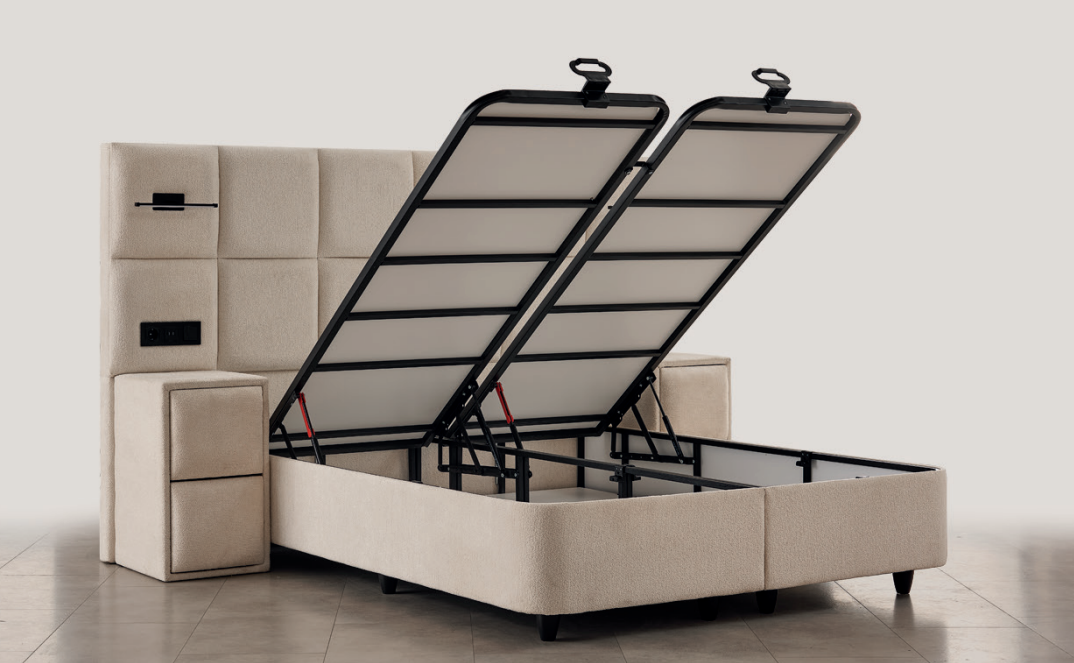 Olivia Bed Boxspring – Luxe Design & Ademend Satijn - Afbeelding 2